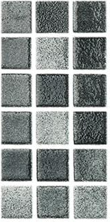 Modern 1X1 Squares 093509M Black Cloud Glossy Glass - 509 Mosaic Tile - B2C TILE OUTLET