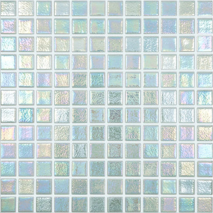 Modern 1X1 093554MANTID Shell Mystic - 554 Antislip Glass Mosaic Tile