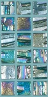 Modern 1X1 093661M GREEN AQUAMARINE Glossy Glass - 661 Mosaic Tile