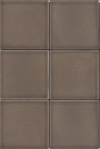 Modern 4X4 Gray Brown Square Glossy Ceramic Mosaic Tile B2C-KAZETA1216MO4P