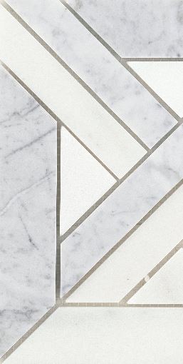 Modern 9X9 Silver Cross Pattern Polished Marble Mosaic Tile B2C-ALLUSI0909MCA - B2C TILE OUTLET