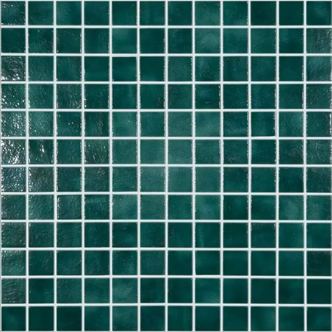 Modern 1X1 Squares 0933083M Sea Foam Glossy Glass - 3083 Mosaic Tile - B2C TILE OUTLET