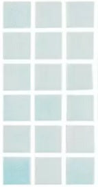 Modern 1X1 Squares 093510M Fog Clear Sky Blue Glossy Glass - 510 Mosaic Tile