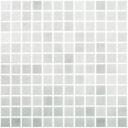 Modern 1X1 093514M Fog Gray Glossy Glass - 514 Mosaic Tile