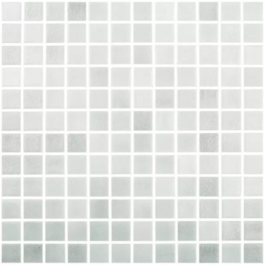 Modern 1X1 093514MANTID Fog Gray Anti-slip Glass - 514 Mosaic Tile