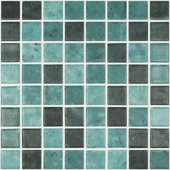 Modern 1.5X1.5 5708 BLY MT Matte Glass - Mosaic Tile