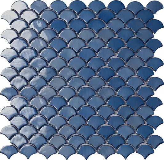 Modern Soul Fans 6004 Dark Blue Brillo Glossy Glass - S6004 Mosaic Tile