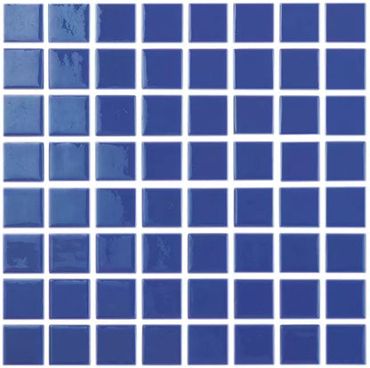 Modern 2X2 Squares 096803MANTID Navy Blue Anti-slip Glass - 803 Mosaic Tile