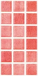 MODERN 1X1 093805M Fog Red Glossy Glass - 805 MOSAIC TILE - B2C TILE OUTLET