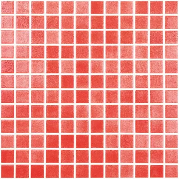 MODERN 1X1 093805M Fog Red Glossy Glass - 805 MOSAIC TILE - B2C TILE OUTLET