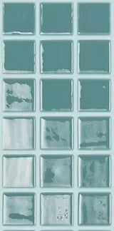 MODERN 1X1 093832M Green Turquoise Glossy Glass - 832 MOSAIC TILE - B2C TILE OUTLET