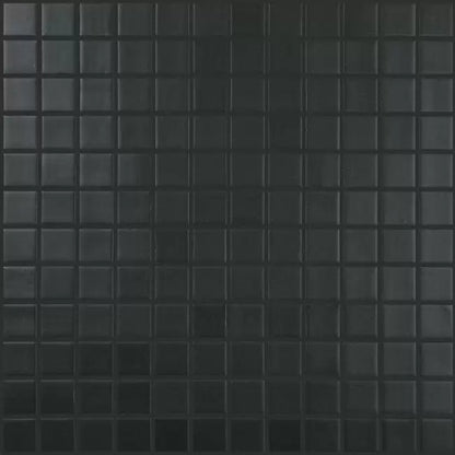 Modern 1X1 093903M Square Black Matte Glass - Mosaic Tile - B2C TILE OUTLET