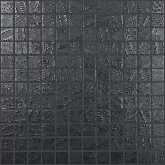 Modern 1X1 093951M BLACK WATER Glossy Glass - 951 Mosaic Tile