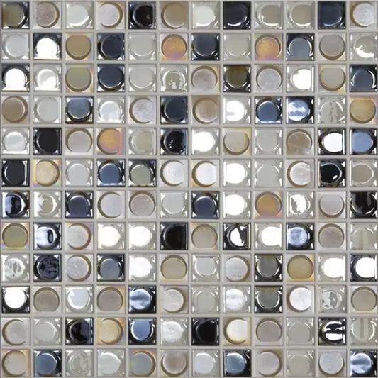 Modern 1X1 CLASSIC BLEND Glossy Glass - Mosaic Tile