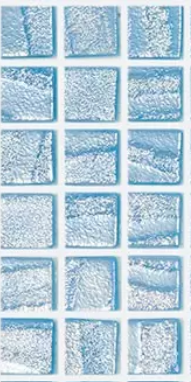 Modern 1X1 Squares Aqua Light Blue Glass Glossy Mosaic Tile
