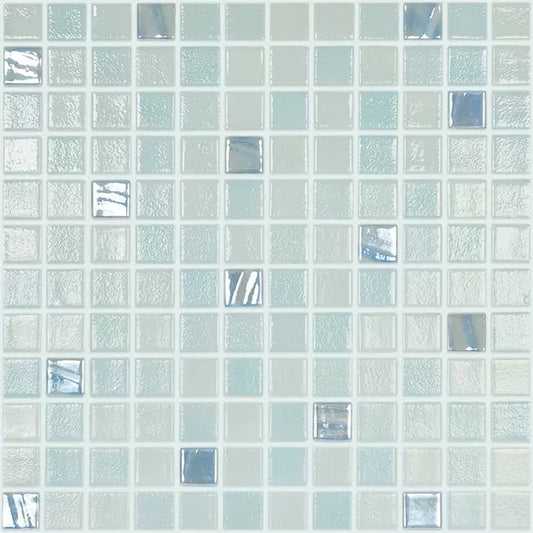 Modern 1X1 AQUAMARINE Glossy Glass - Mosaic Tile