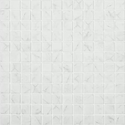 Modern 1X1  CARRARA GREY MT Matte Glass - Mosaic Tile