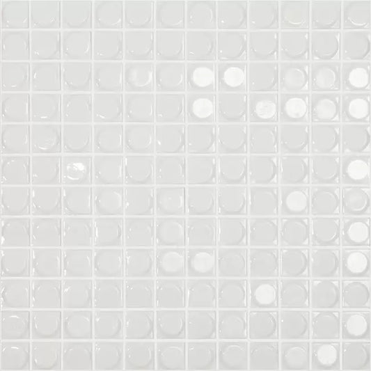 Modern 1X1 AURA COTTON Glossy Glass - Mosaic Tile