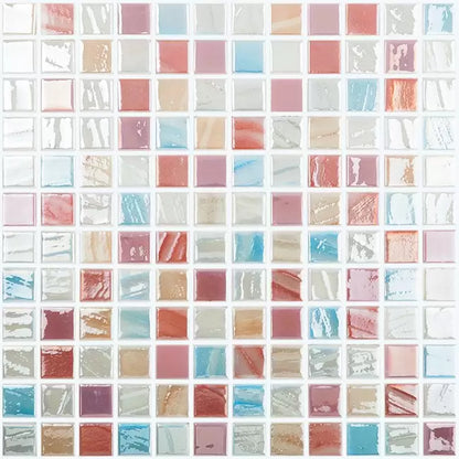 Modern 1X1 DECO 7 Glossy Glass - Mosaic Tile