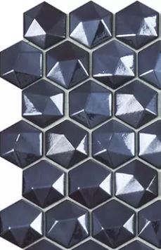 Modern H35 H35374MD DIAMOND RADIANT 374/D Glossy Glass - Mosaic Tile