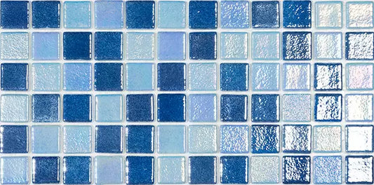 Modern 1X1 FIESTA KEY MIX Glossy Glass - Mosaic Tile