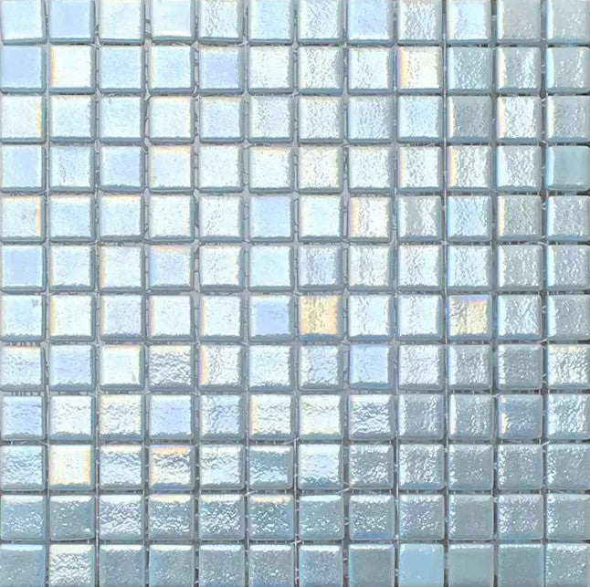 Modern 1X1 Squares FOTO2-107ANTI Fireglass#2 Light Blue Green Anti-slip - 107 Mosaic Tile