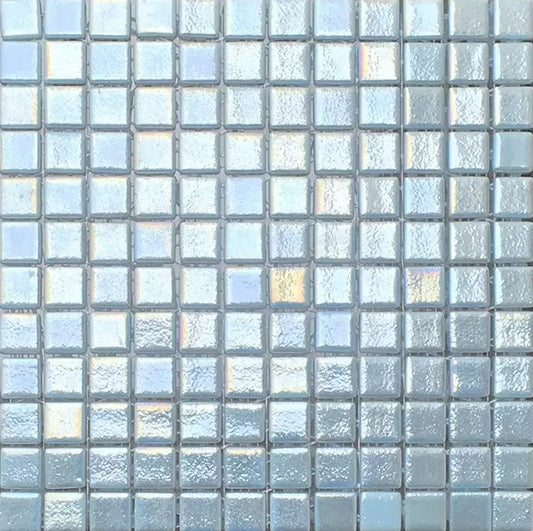 Modern 1X1 Squares FOTO2-107ANTI Fireglass#2 Light Blue Green Anti-slip - 107 Mosaic Tile