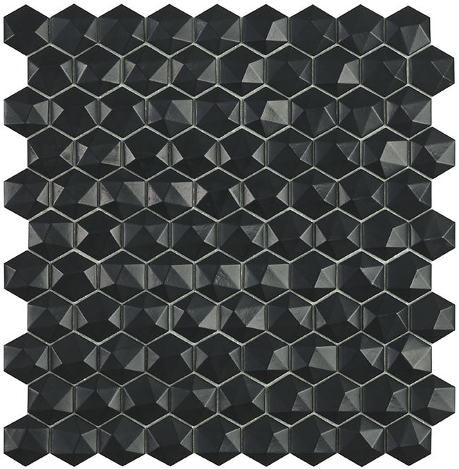 MODERN HEXAGON H35903MD CHARCOAL MATTE - 903 HEXAGON 3D - B2C TILE OUTLET