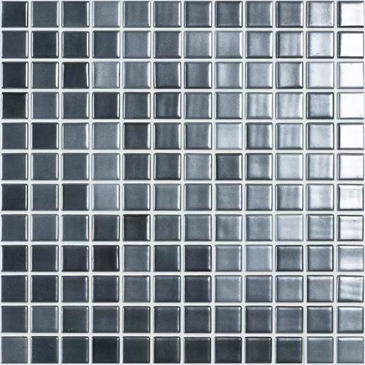 Modern 1X1 MAGIC BLACK Glossy Glass - 46 Mosaic Tile