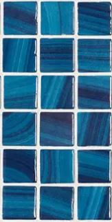 Modern 1X1 5610 DARK BLUE Glossy Glass - Mosaic Tile