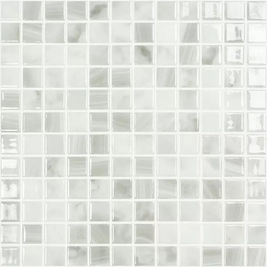 Modern 1X1 5600 PEARL RIVE Glossy Glass - Mosaic Tile