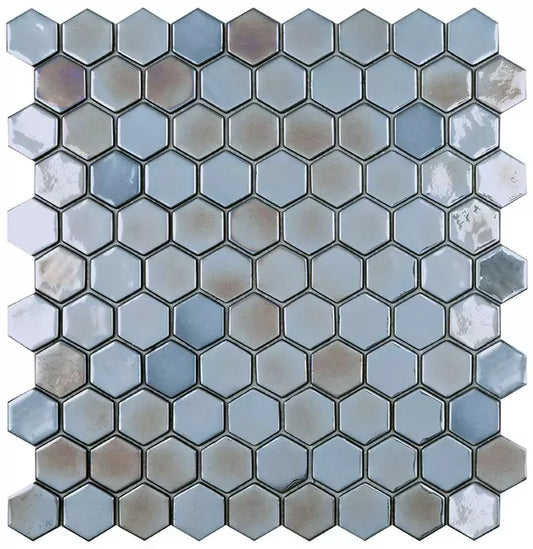 Modern H35 H35352MD DIAMOND STEEL GREY 352 - 3 -D Glossy Glass - Mosaic Tile
