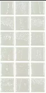 Modern 1X1 Squares Aqua Fire White Glow In The Dark Glossy Glass - Aqua Fire White Mosaic Tile