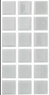 Modern 1X1 Squares 093109M Clear Gray Glossy Glass -  109 Mosaic Tile - B2C TILE OUTLET