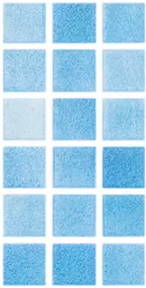 Modern 1X1 093110M Fog Sky Blue Glossy Glass - 110 Mosaic Tile