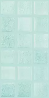 Modern 1X1 Squares 093503M Fog Caribbean Green Glossy Glass - 503 Mosaic Tile