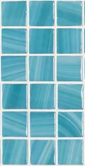 Modern 1X1 5609 ZEN BLUE Glossy Glass - Mosaic Tile