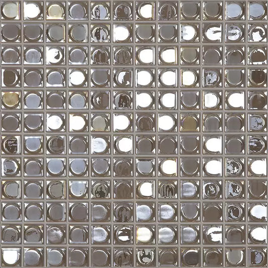 Modern 1X1 AURA COFFEE Glossy Glass - Mosaic Tile