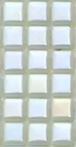 Modern 1/2X1/2 Squares FOTOLUMINI3- 1/2 Fireglass#3 Pearl Glossy Glass - 409 Mosaic Tile