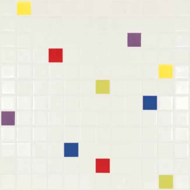 Modern 1X1 HAPPY MIX Glossy Glass - Mosaic Tile