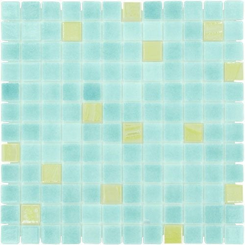 Modern 1X1 MINT JULEP Glossy Glass - Mosaic Tile