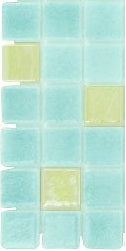 Modern 1X1 MINT JULEP Glossy Glass - Mosaic Tile