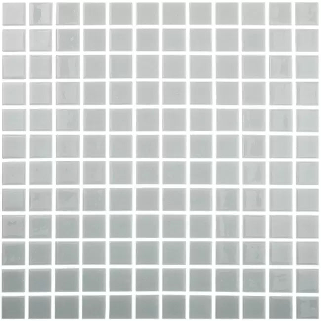 Modern 1X1 Squares 093109M Clear Gray Glossy Glass -  109 Mosaic Tile - B2C TILE OUTLET