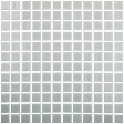 Modern 1X1 Squares 093109M Clear Gray Glossy Glass -  109 Mosaic Tile - B2C TILE OUTLET