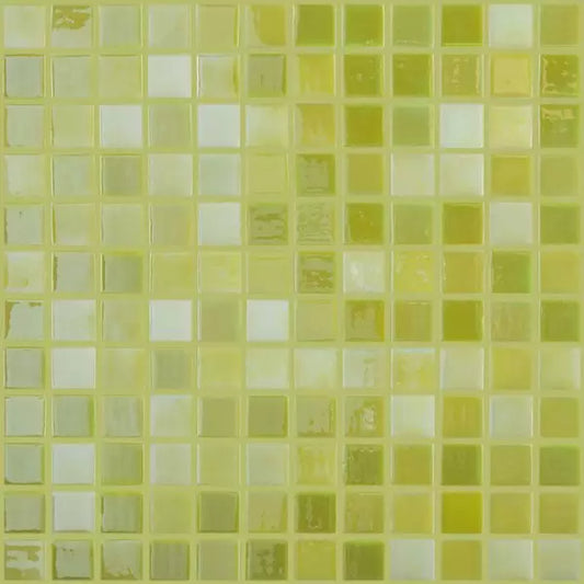 Modern 1X1 Squares 093401M Lemon Lime Glass - 401 Mosaic Tile