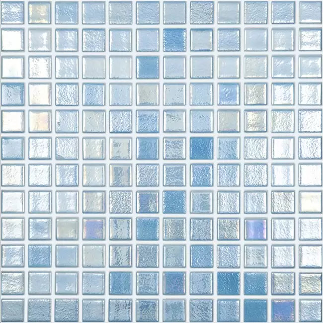 Modern 1X1 093551M Shell Air - 551 Glossy Glass Mosaic Tile