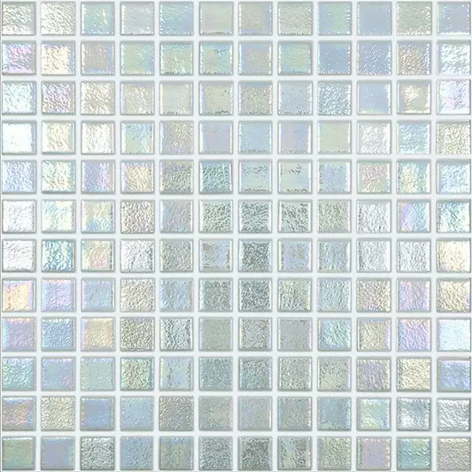 Modern 1X1 093554M Shell Mystic - 554 Glossy Glass Mosaic Tile