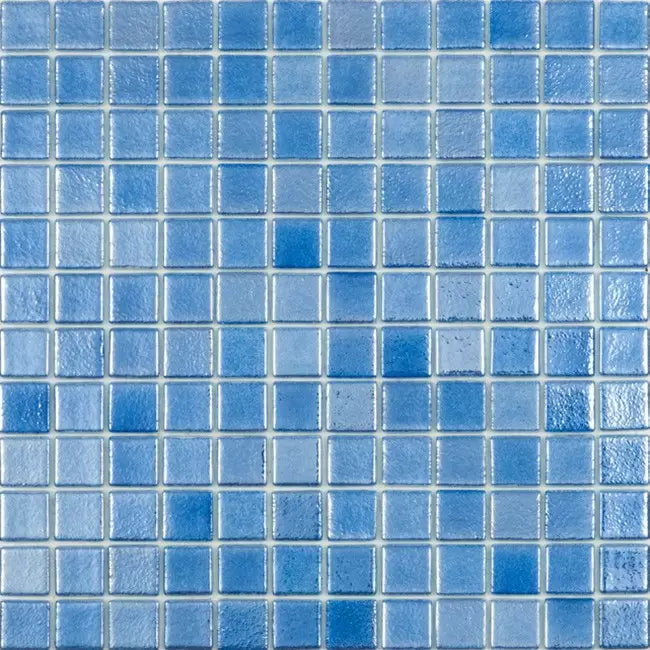 Modern 1X1 093561M Shell Deep Ocean Blue - 561 Glossy Glass Mosaic Tile