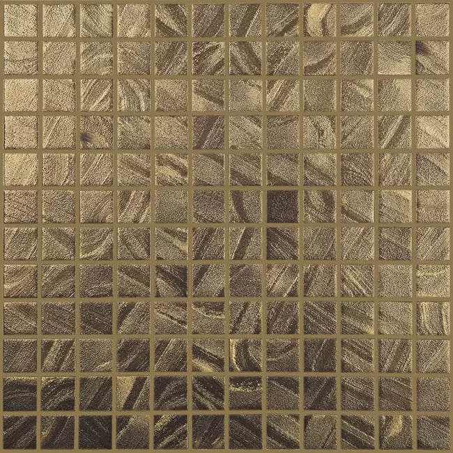 Modern 1X1 093952M Bronze Glossy Glass - 952 Mosaic Tile