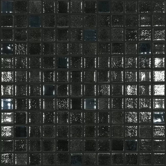 Modern 1X1 BLACK SAPHIRE Glossy Glass - Mosaic Tile